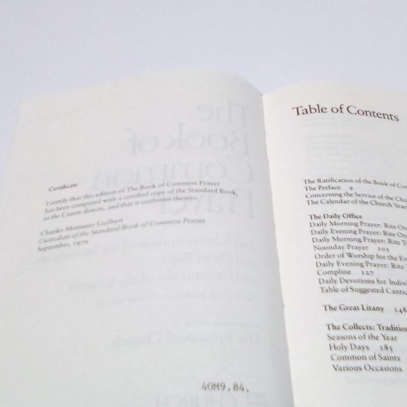 1979 Vintage Book of Common Prayer Episcopal Church Hardback Rites Sacraments Re - Picture 6 of 8
